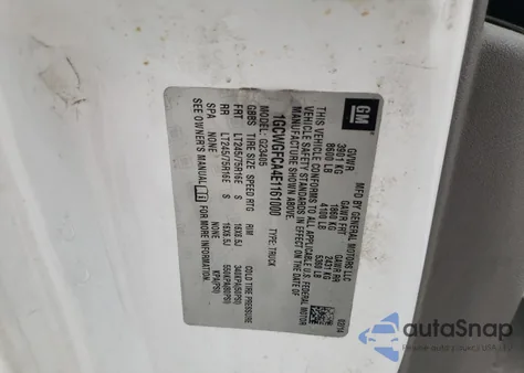 2014 Chevrolet Express G2500 from USA, damaged, VIN 1GCWGFCA4E1161000